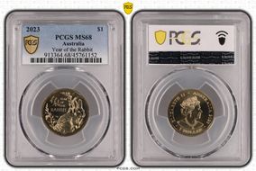 2023 $1 Year of the Rabbit MS68