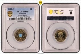 2022-C $2 Peacekeeping Colorized MS69