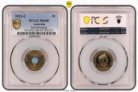 2022-C $2 Peacekeeping Colorized MS68