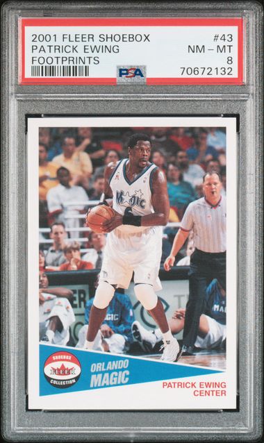 Sold at Auction: (NM-MT) 1986 Fleer Patrick Ewing Rookie Sticker #6  Basketball Card - HOF - New York Knicks
