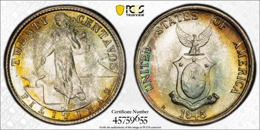 1945-D/D 20C Allen-12.05a MS68