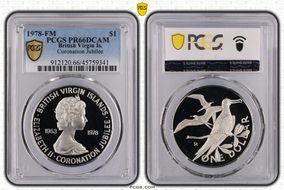 1978-FM $1 Coronation Jubilee PR66DCAM