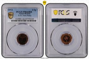 1973 1/2p S-A1 New Penny PR66RB