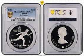 1986 $20 X-Country PR66DCAM