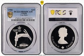 1986 $20 Free Style PR66DCAM