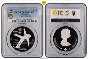 1987 $20 Figure Skating PR66DCAM