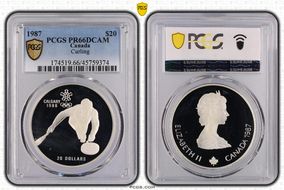 1987 $20 Curling PR66DCAM