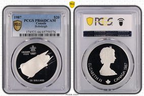 1987 $20 Bobsleigh PR66DCAM