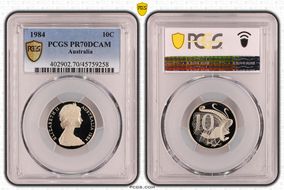 1984 10C PR70DCAM