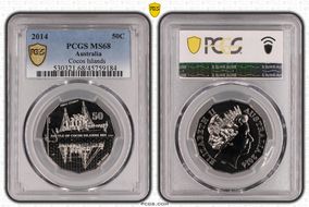 2014 50C Cocos Islands MS68