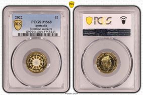 2022 $2 Frontline Workers Colorized MS68