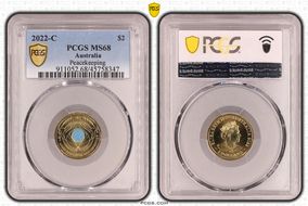 2022-C $2 Peacekeeping Colorized MS68