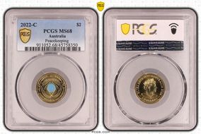 2022-C $2 Peacekeeping Colorized MS68