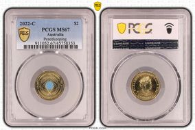 2022-C $2 Peacekeeping Colorized MS67