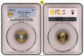 2022-C $2 Peacekeeping Colorized MS68