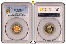 2022-C $2 Honey Bee Colorized MS68