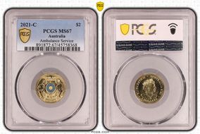 2021-C $2 Ambulance Service Colorized MS67