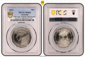 2022 50C 75th Ann. Signals Directorate MS69