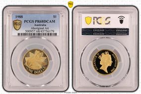 1988 $1 Aboriginal Art PR68DCAM