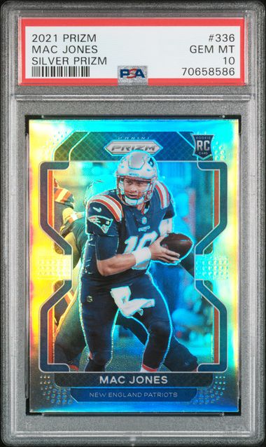 : Mac Jones 2021 Panini Prizm Draft Picks Rookie Card