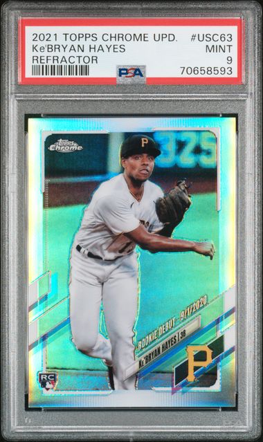 Ke'Bryan Hayes 2021 Topps Chrome Refractor Rookie Card