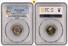 2021-C $2 Indigenous Military Service Colorized MS68