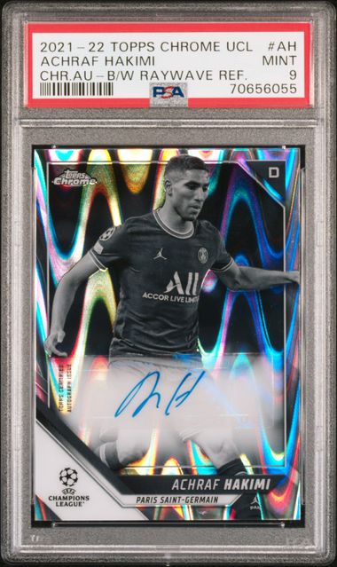 2021-22 Topps Chrome UEFA Champions League Chrome Autographs Black