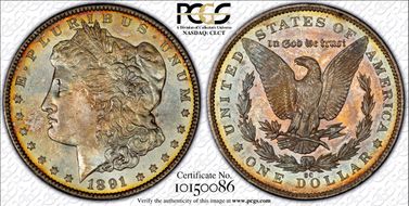 1891-CC $1 MS64PL