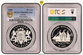 1995 10 Latu Julia Maria KM-25  Ag PR69DCAM