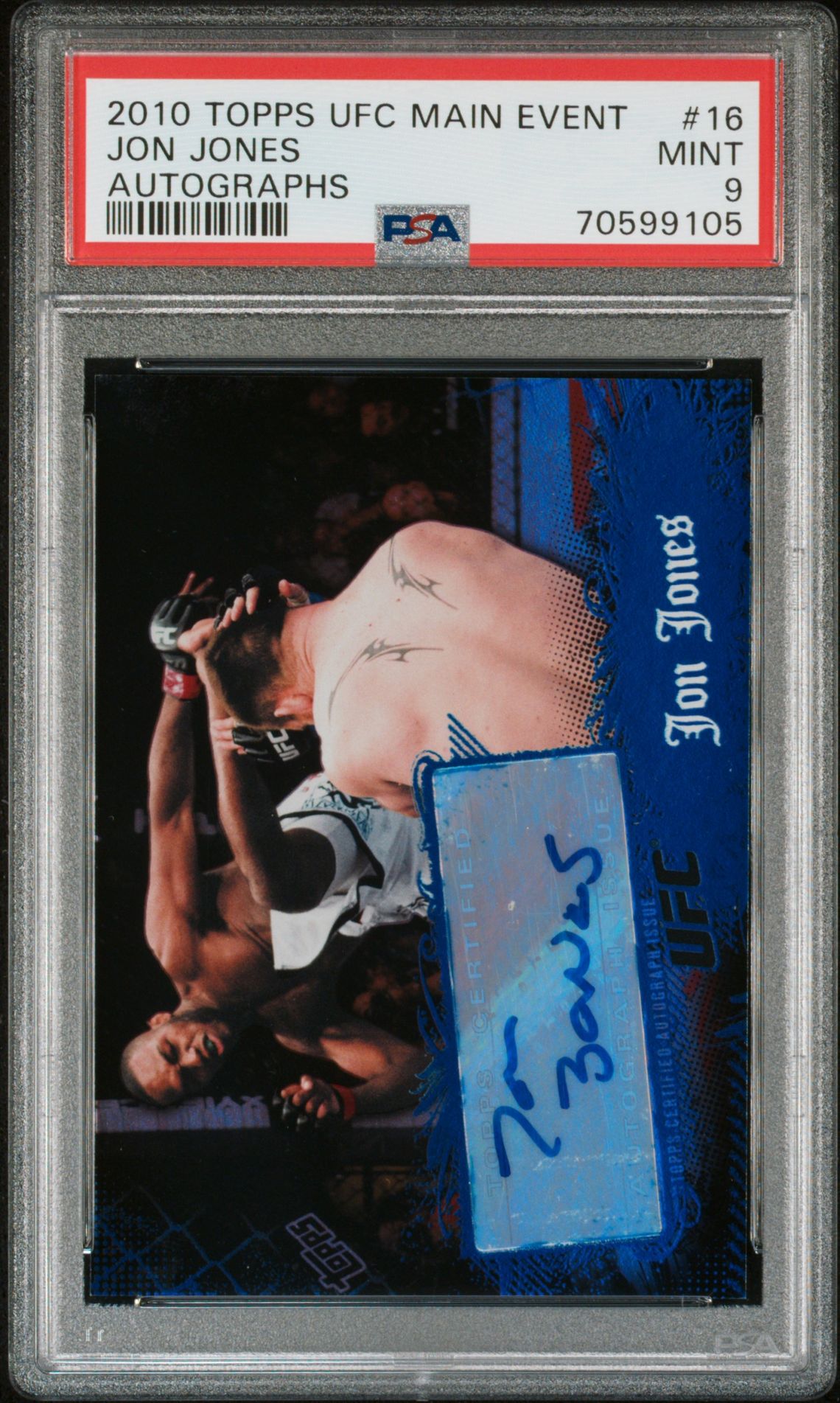 2010 Leaf TOPPS UFC MAIN EVENT AUTOGRAPHS Silver #16 Jon Jones front