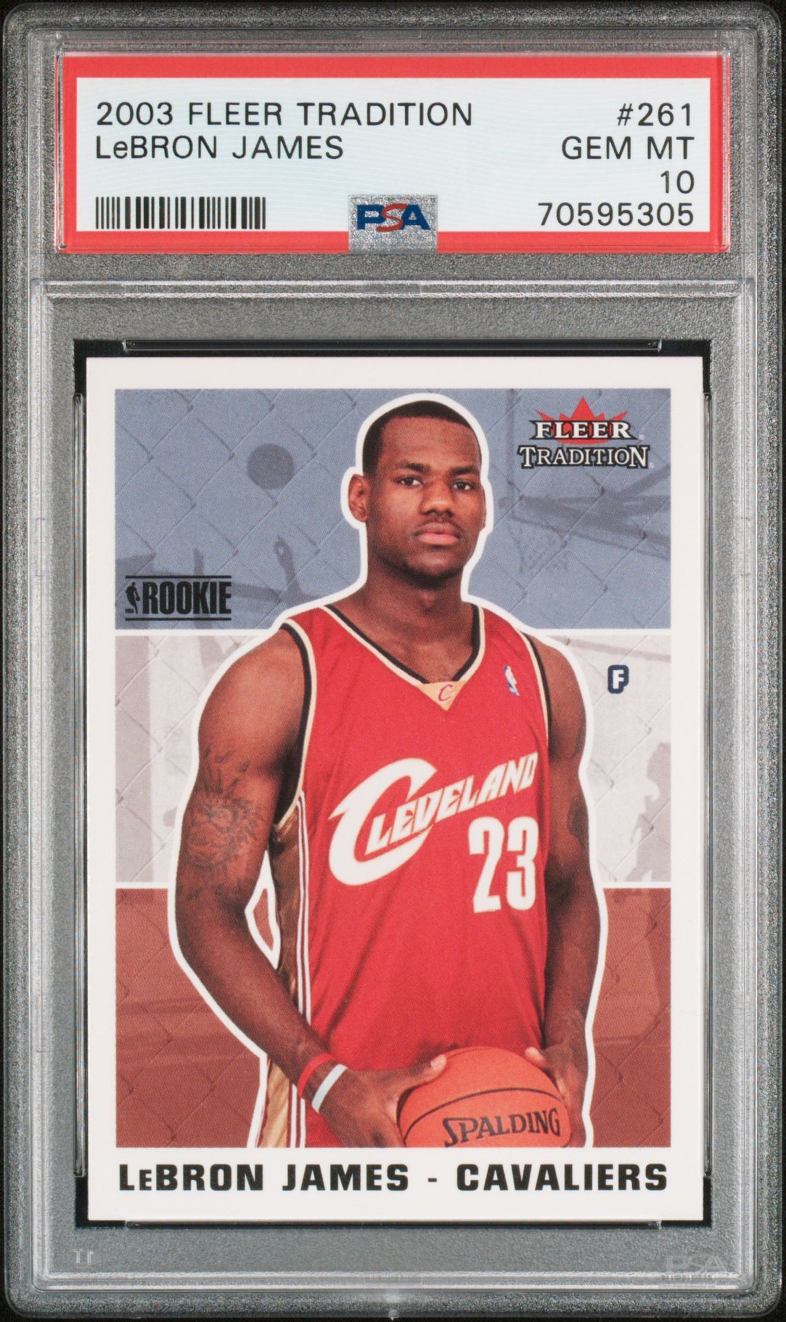 Fleer Lebron James front