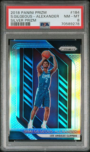 2018 Panini Prizm Silver Prizm 184 Shai Gilgeous-Alexander – PSA