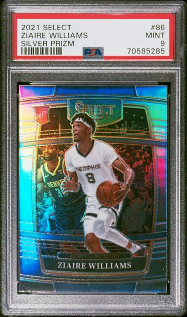 Ziaire Williams 2021-22 Panini Blue Prizm Rookie Card #313