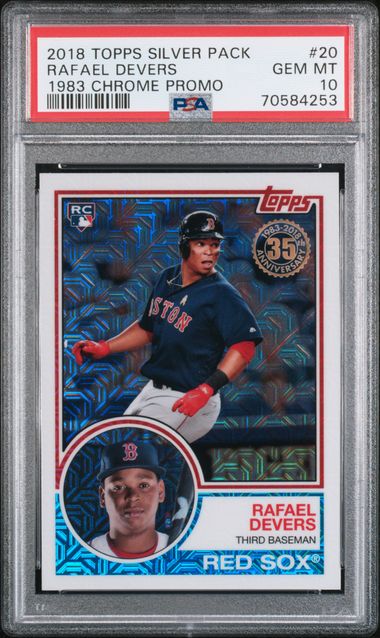  2018 Topps Chrome #25 Rafael Devers NM-MT RC Red Sox