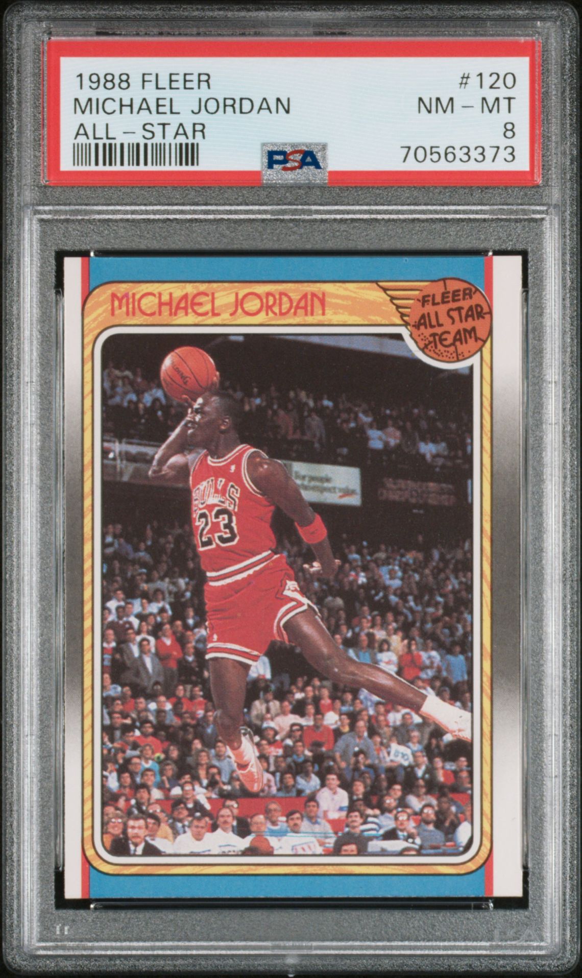 1988 Fleer Michael Jordan #120 (All-Star) Nm-Mt 8 front