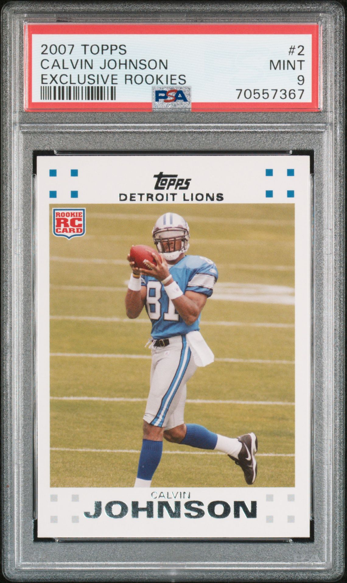 2007 Topps TOPPS EXCLUSIVE ROOKIES #2 Calvin Johnson front