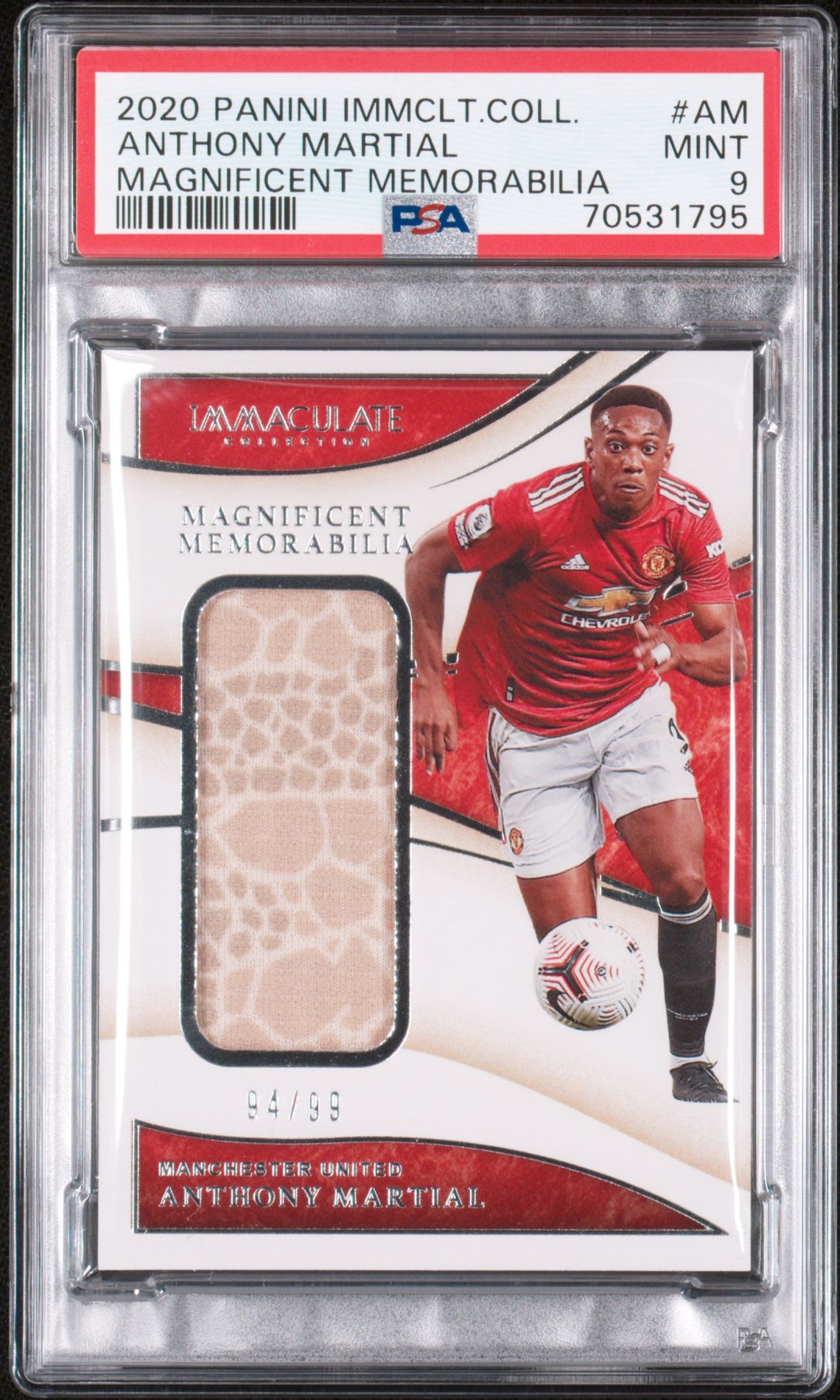 2020 Panini PANINI IMMACULATE COLLECTION MAGNIFICENT MEMORABILIA #AM Anthony Martial front