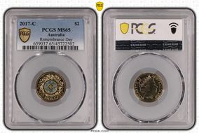 2017-C $2 Remembrance Day Colorized MS65