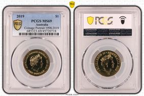 2019 $1 Coinage Portrait 1998-2019 MS69