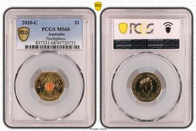 2020-C $2 Firefighters Colorized MS68