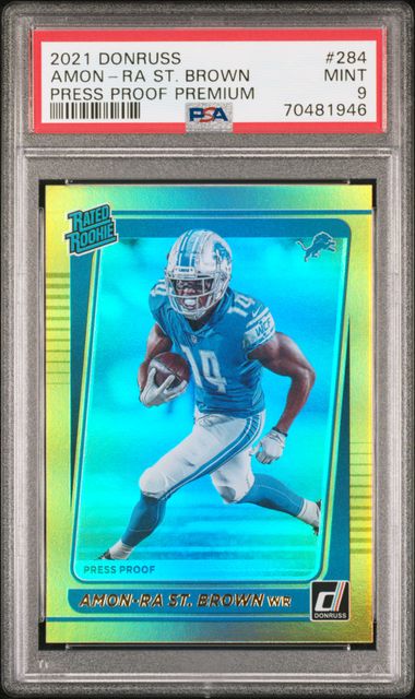 : 2021 Donruss #284 Amon-Ra St. Brown Detroit Lions