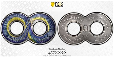 2022-P $2 Ouroboros - Snake Antique Finish MS70