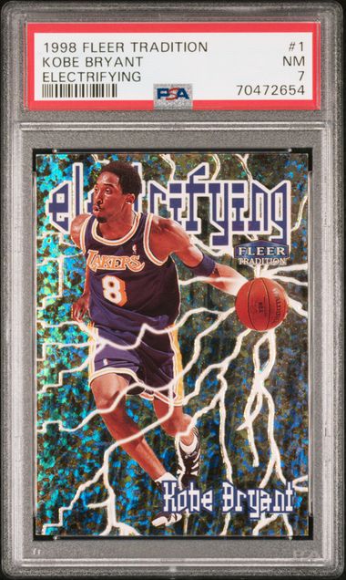 1998 Fleer Tradition Electrifying #1 Kobe Bryant PSA 7 on Goldin