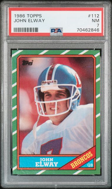 1986 Topps #112 John Elway front