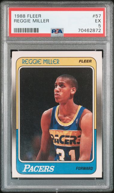1988 Fleer Fleer Pa #57 Reggie Miller front