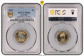 2021 $2 Ambulance Service Colorized MS64