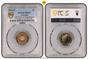 2019-C $2 100 Years of Repatriation Colorized MS67