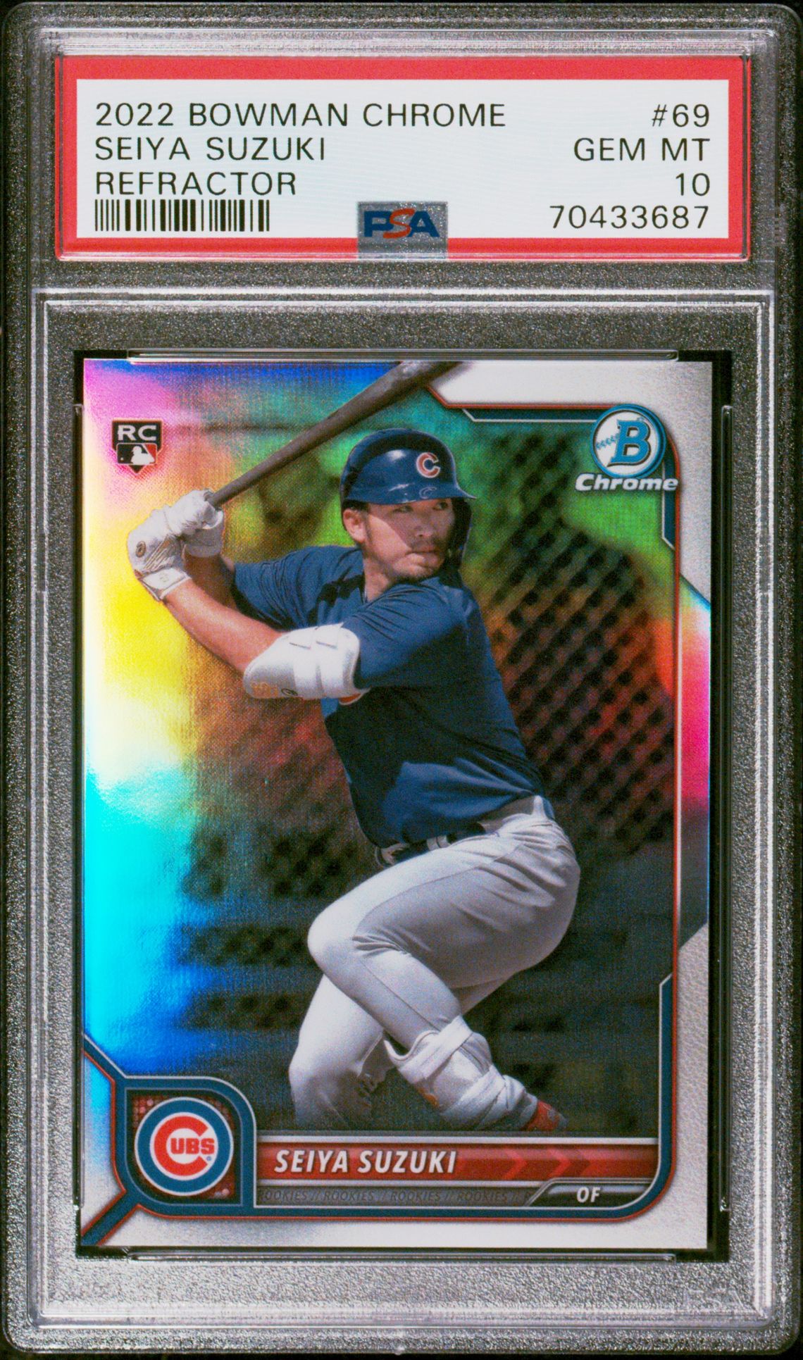 2022 Bowman BOWMAN CHROME Refractor #69 Seiya Suzuki front