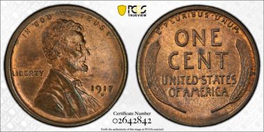 1917-D 1C MS64RB