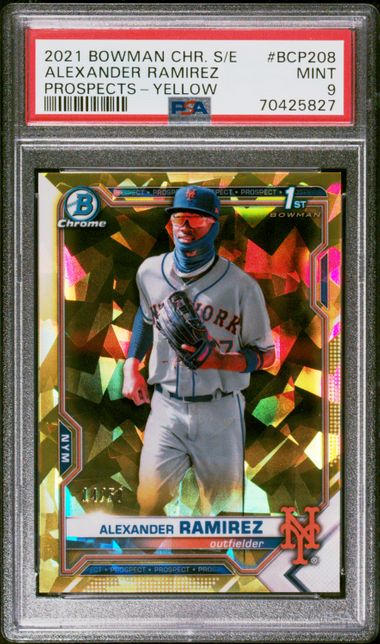 2021 Bowman Chrome Sapphire Edition Prospects Yellow #BCP208